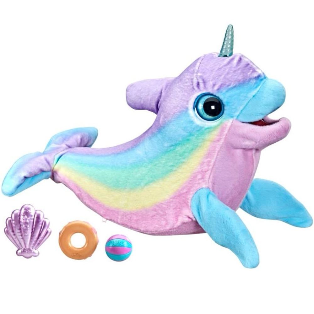 FurReal friends Wavy the Narwhal interactive plush toy